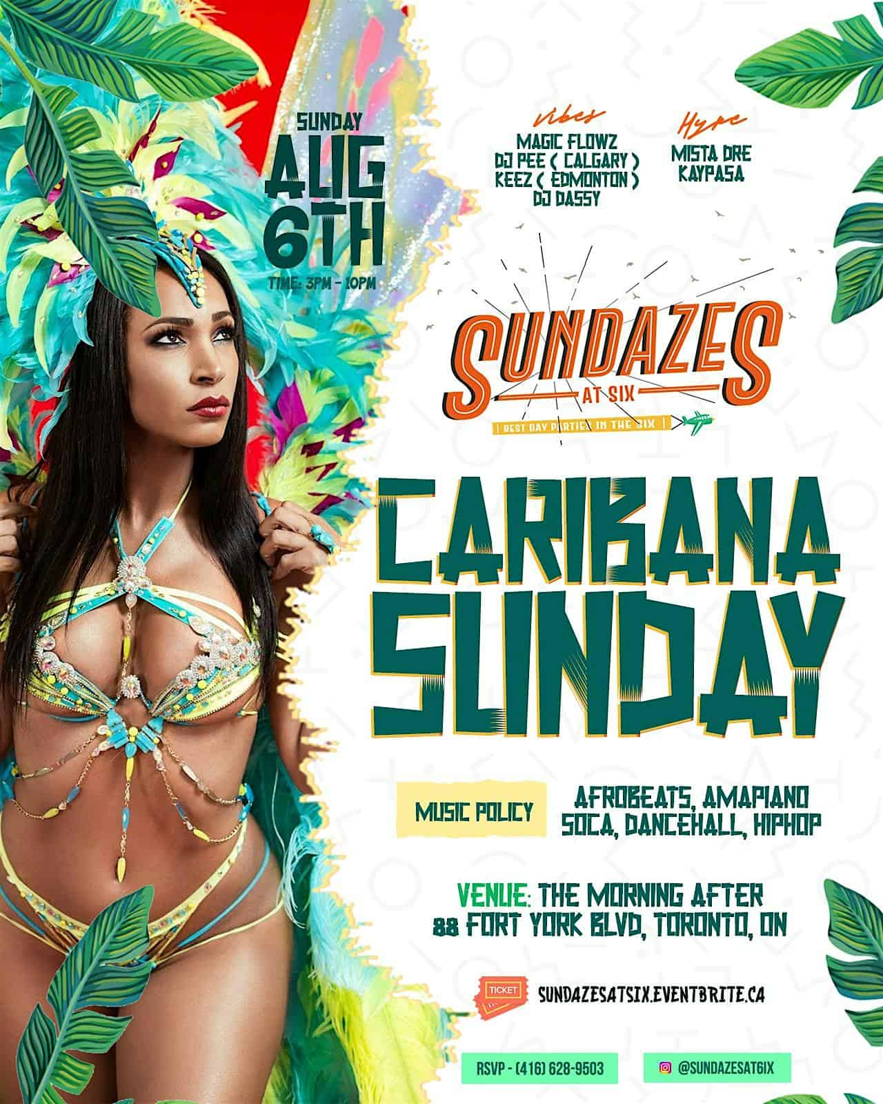 Sundazes At Six – Caribana Sunday Day Party – Toronto, Canada