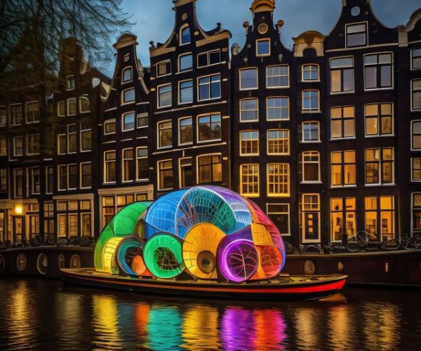 Amsterdam: Light Festival Boat Tour with Snacks and Drinks – Amsterdam, Netherlands