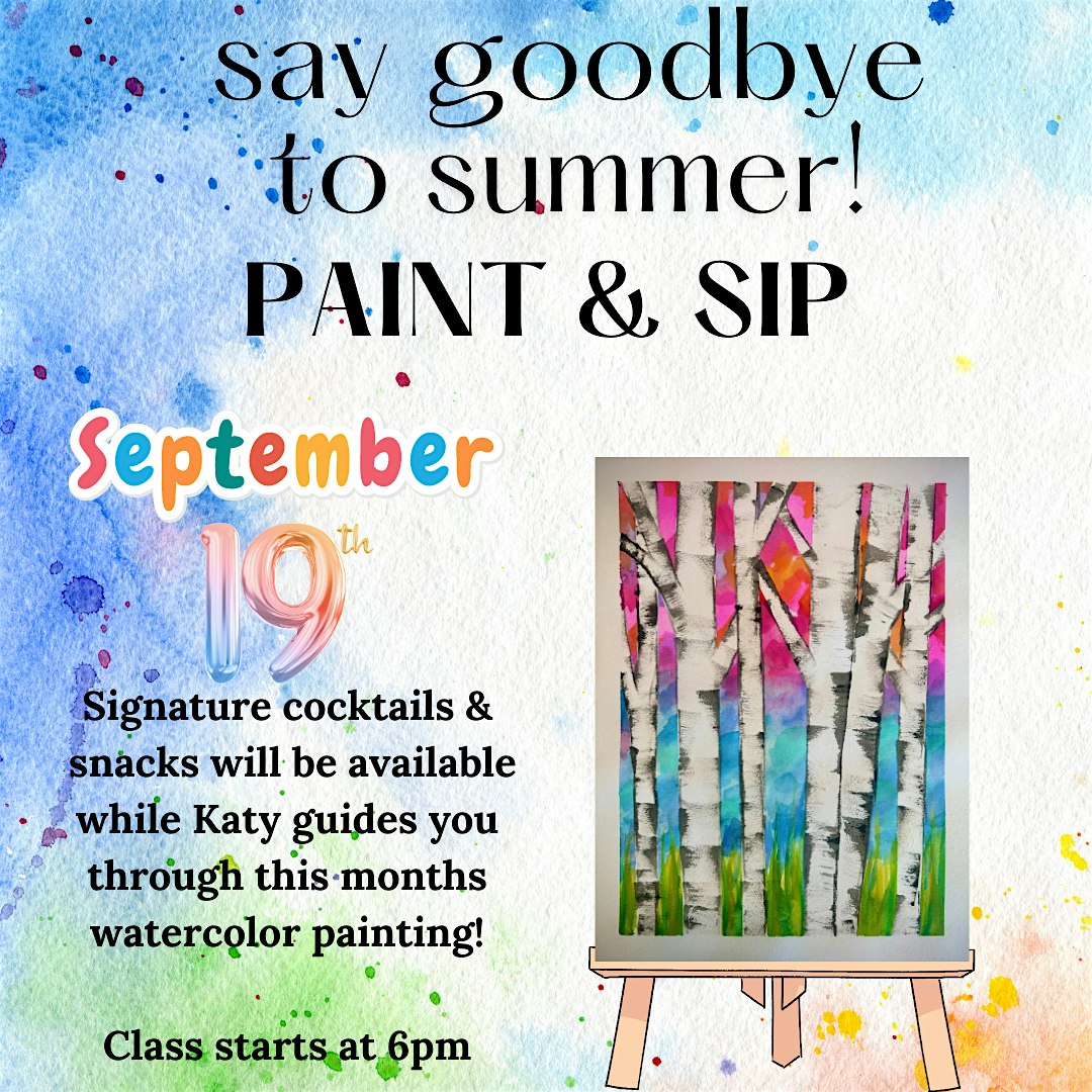 Water Color with Katy! – West Haverstraw, NY