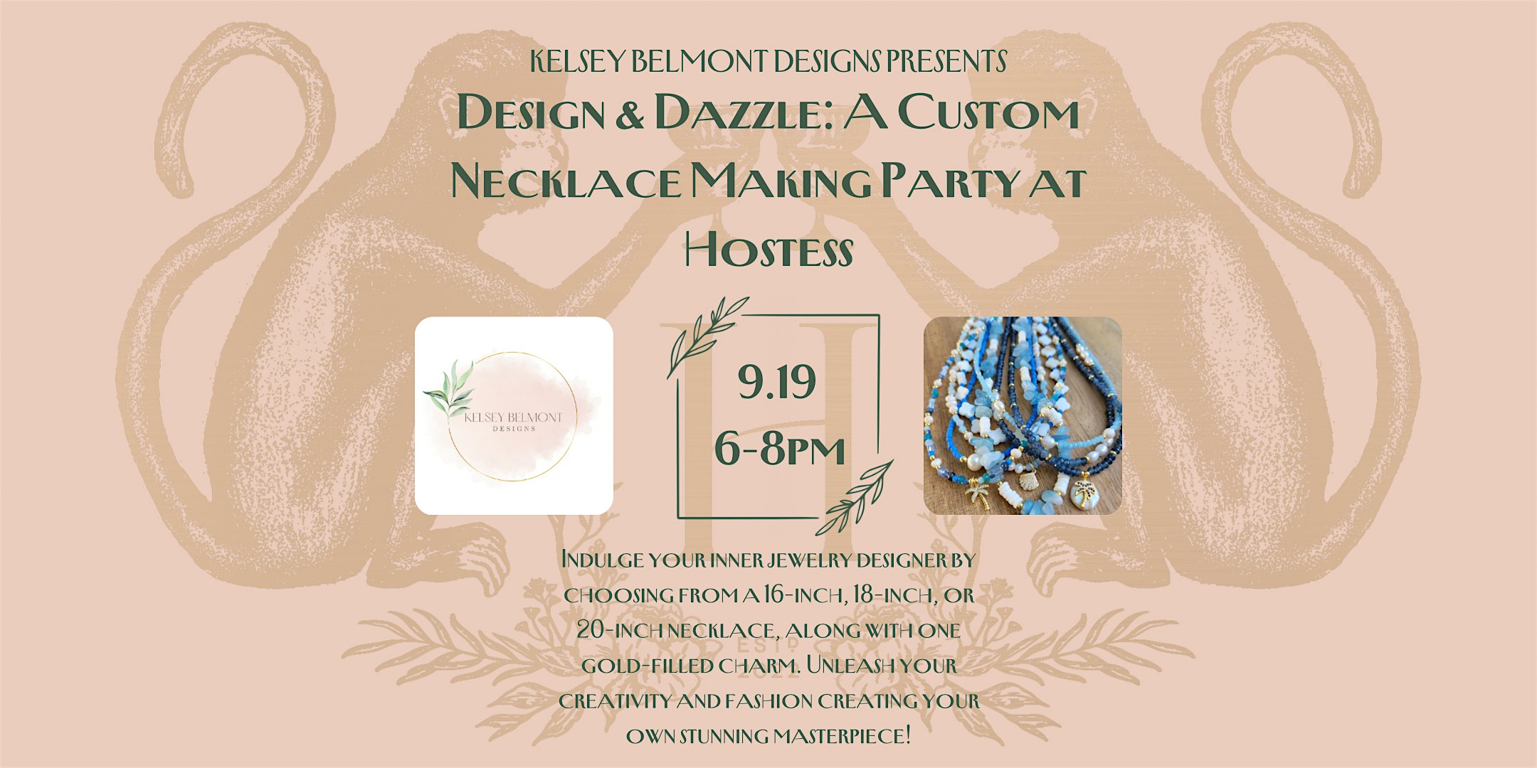 Design & Dazzle: A Custom Necklace Making Party at Hostess – St. Petersburg, FL