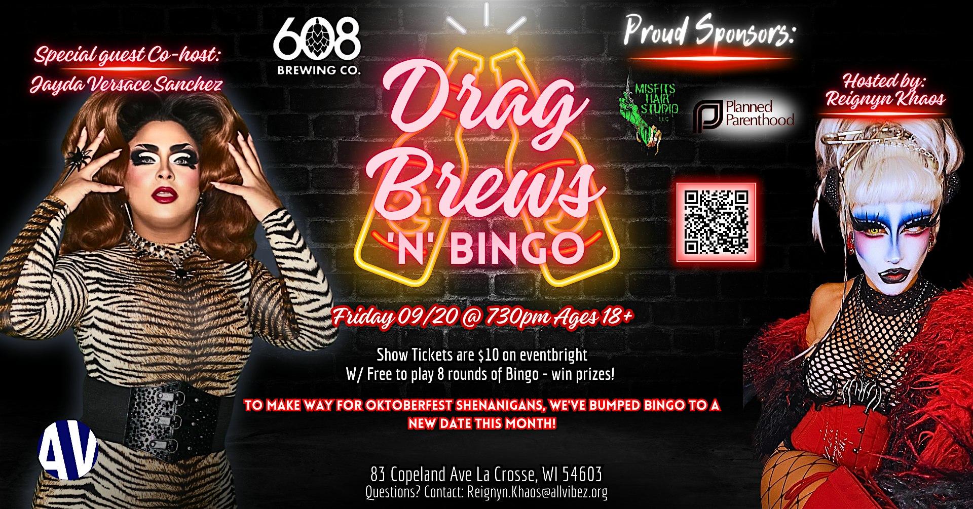 Drag Brew’s & BINGO – La Crosse, WI