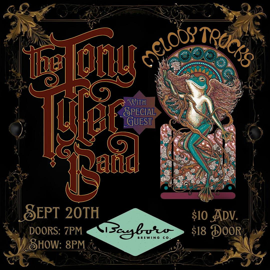 Bayboro Presents: Tony Tyler Band w/ Special Guest Melody Trucks 18+ – St. Petersburg, FL