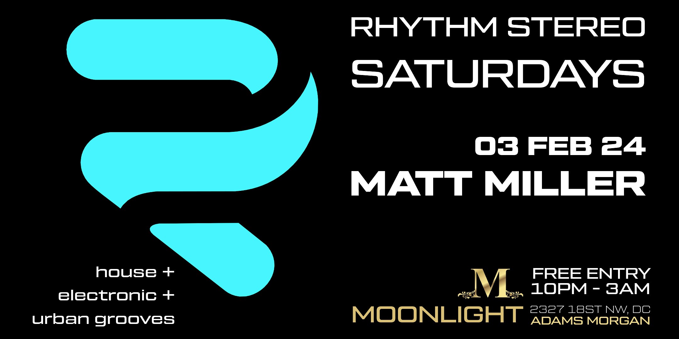 RHYTHM STEREO: SATURDAYS – Washington, DC