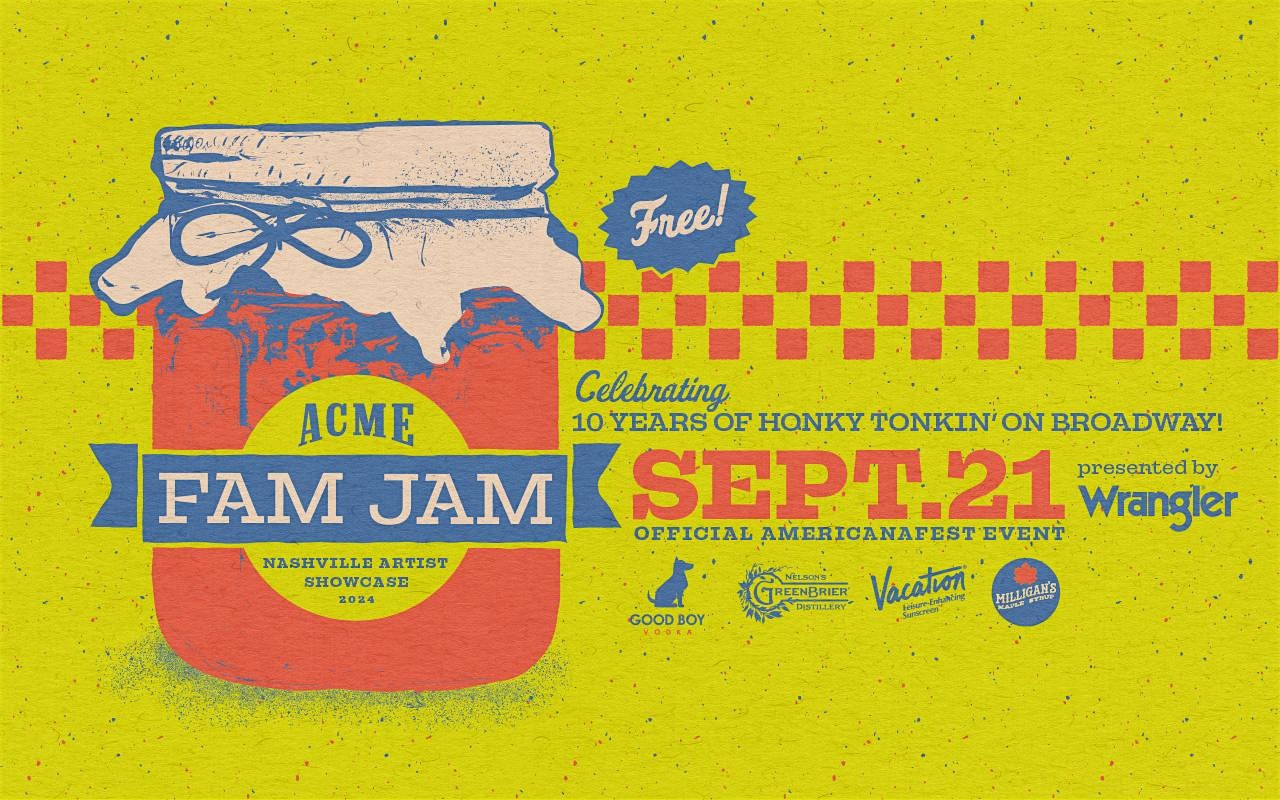 Free! Acme Radio Presents Acme’s Fam Jam – Official AMERICANAFEST Event – Nashville, TN