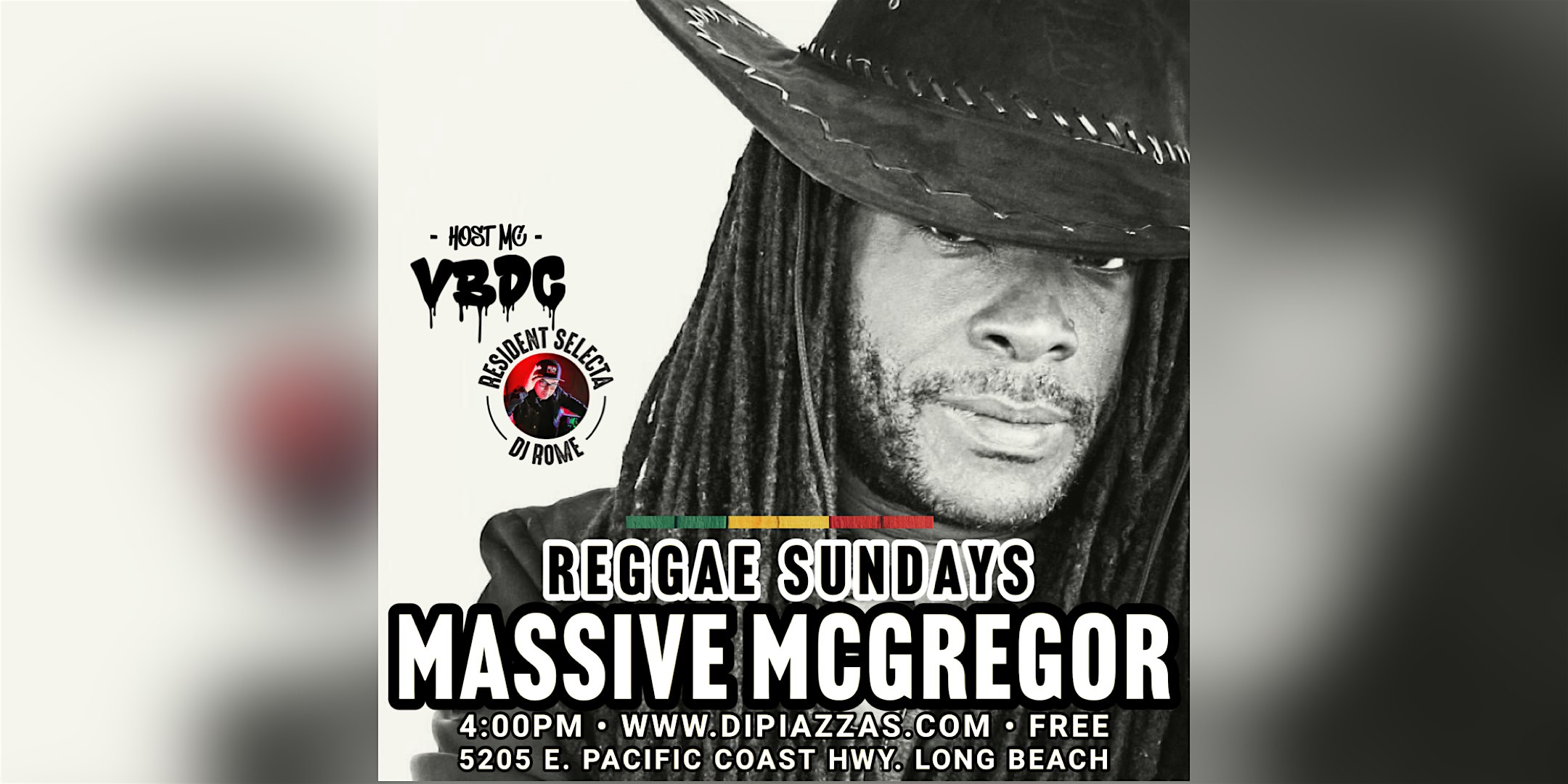 Reggae Sundays Presents: Massive McGregor – Long Beach, CA