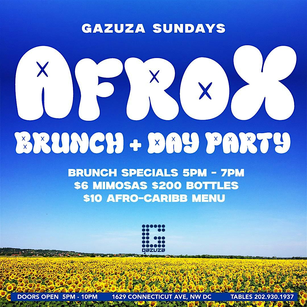 Soca on Sundays Day Party at Gazuza: $6 Mimosas $200 Bottles! – Washington, DC