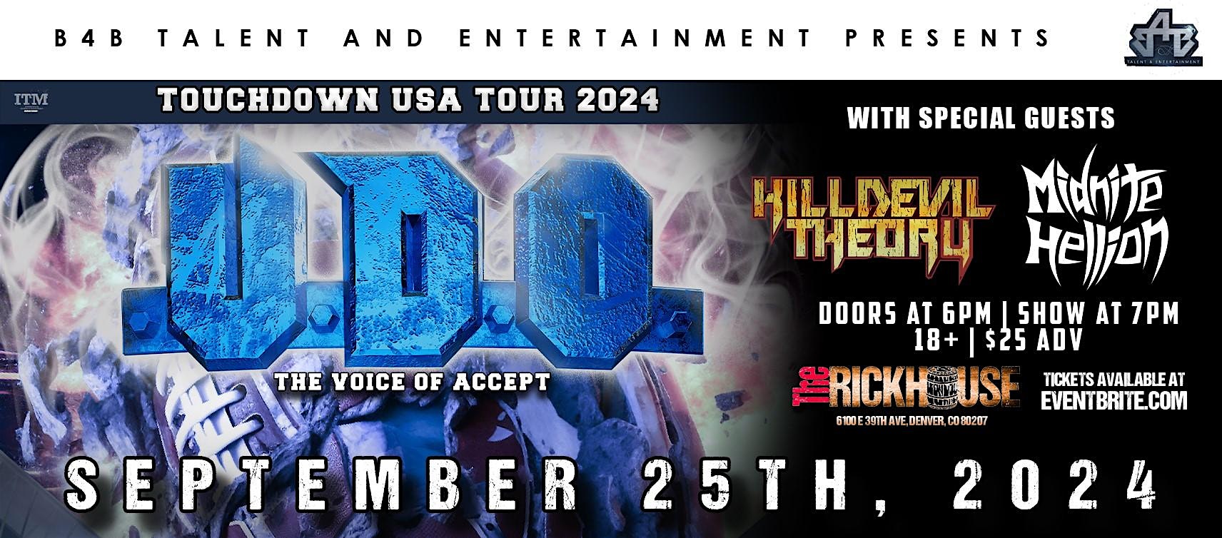 U.D.O (The Voice Of Accept) – Denver, CO