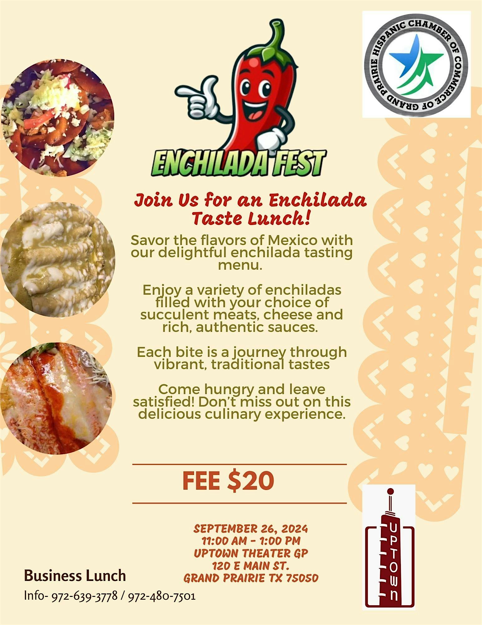 Enchilada Fest – Don’t miss out on this delicious culinary experience – Grand Prairie, TX