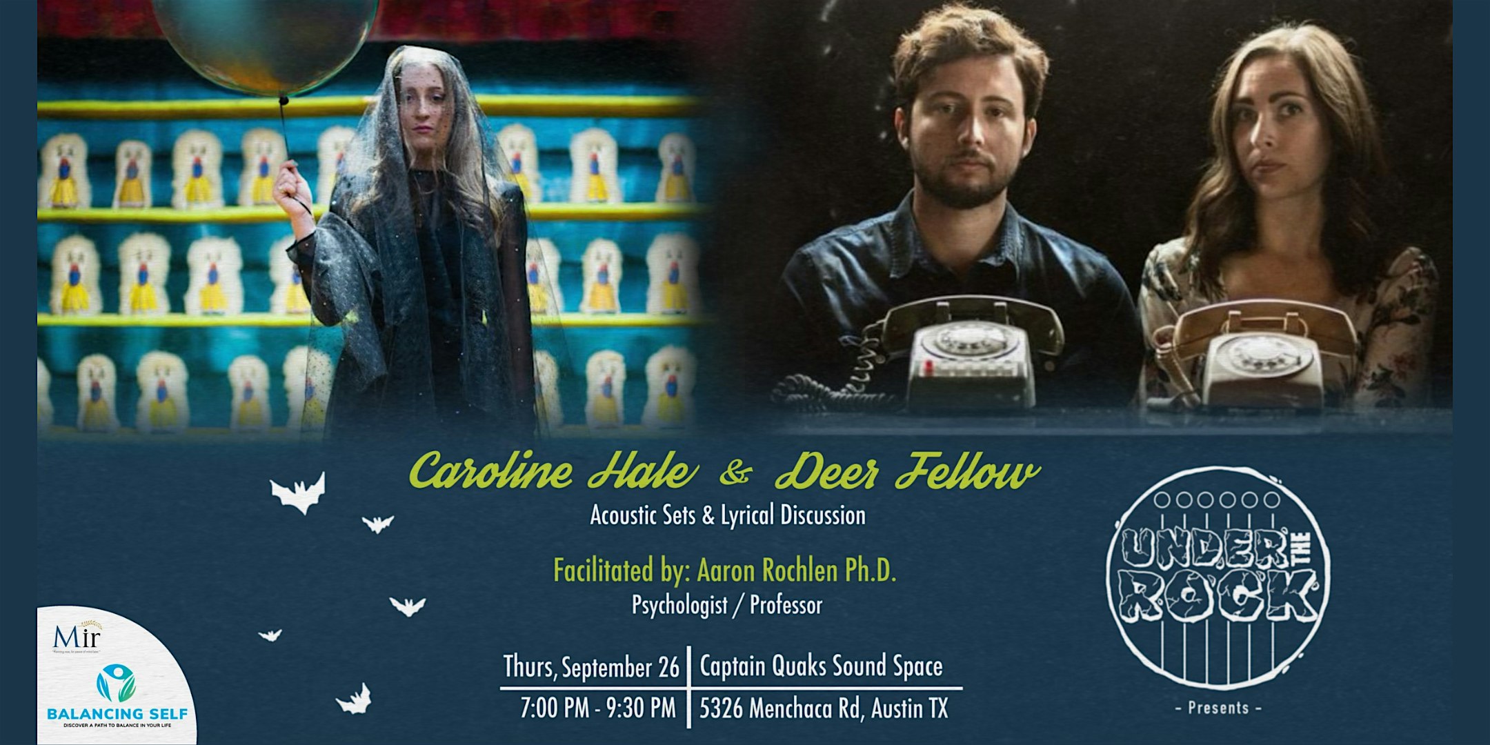 Under The Rock Presents: Deer Fellow and Caroline Hale – Austin, TX