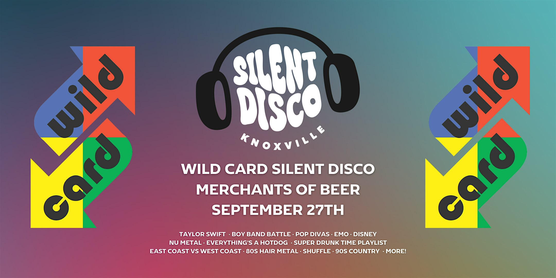 Wild Card Silent Disco at Merchants of Beer – Knoxville, TN