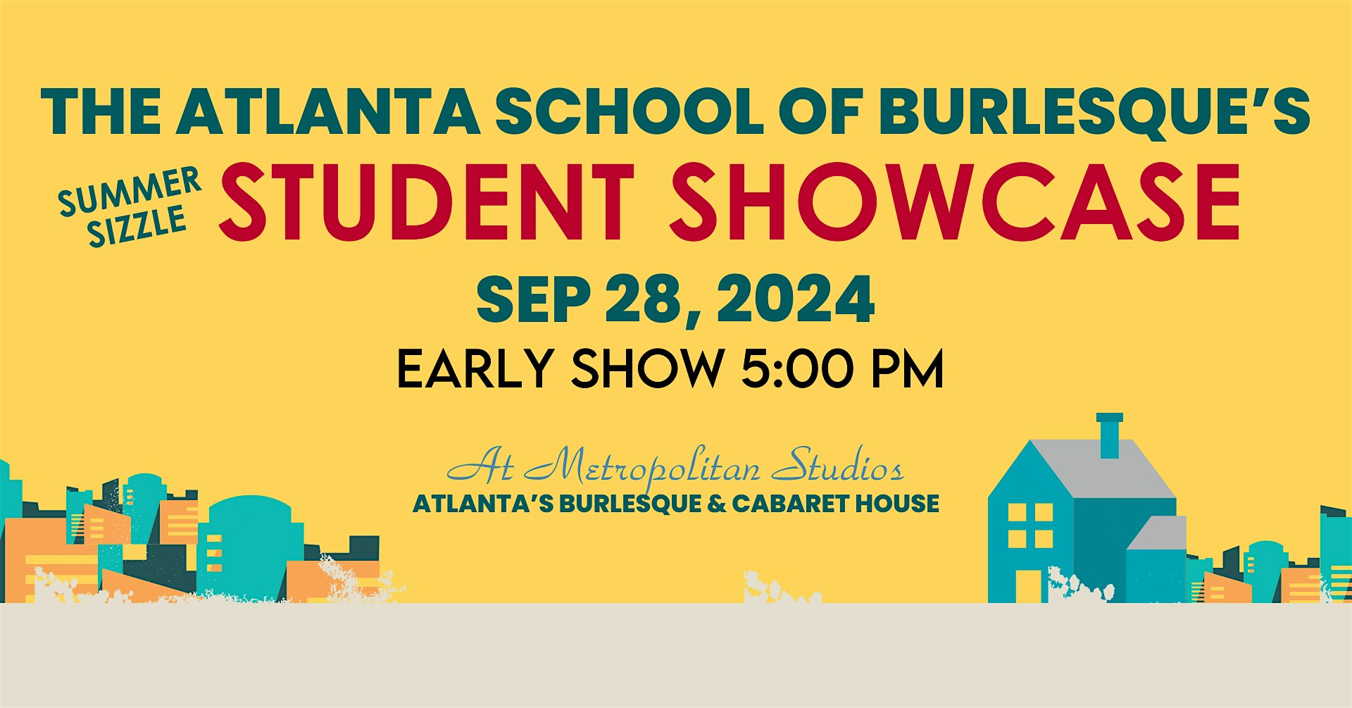 The Atlanta School of Burlesque’s Student Showcase! 5:00 PM Burlesque Show! – Atlanta, GA