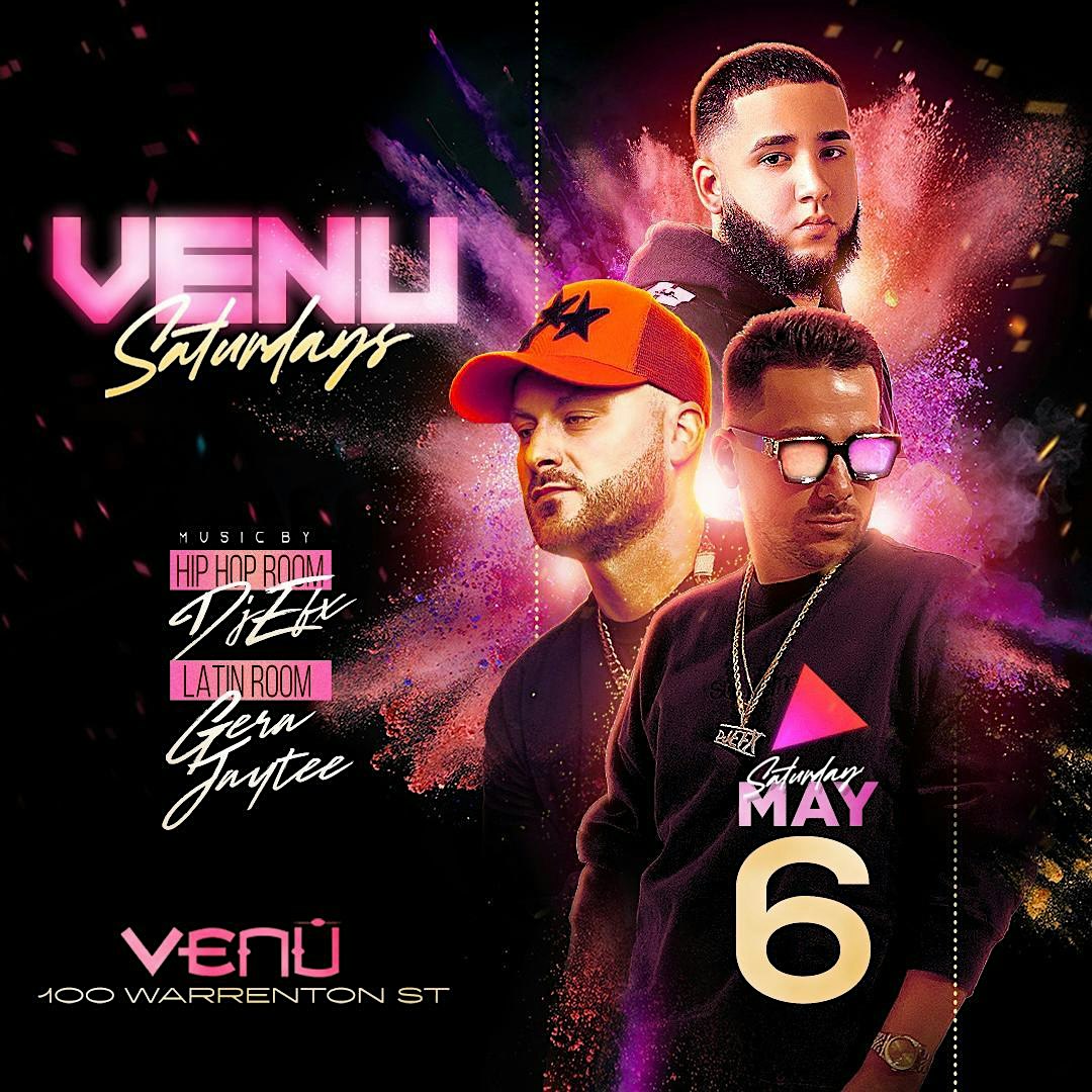 VENU SATURDAYS (2 Rooms – Hip Hop & Latin) – Boston, MA