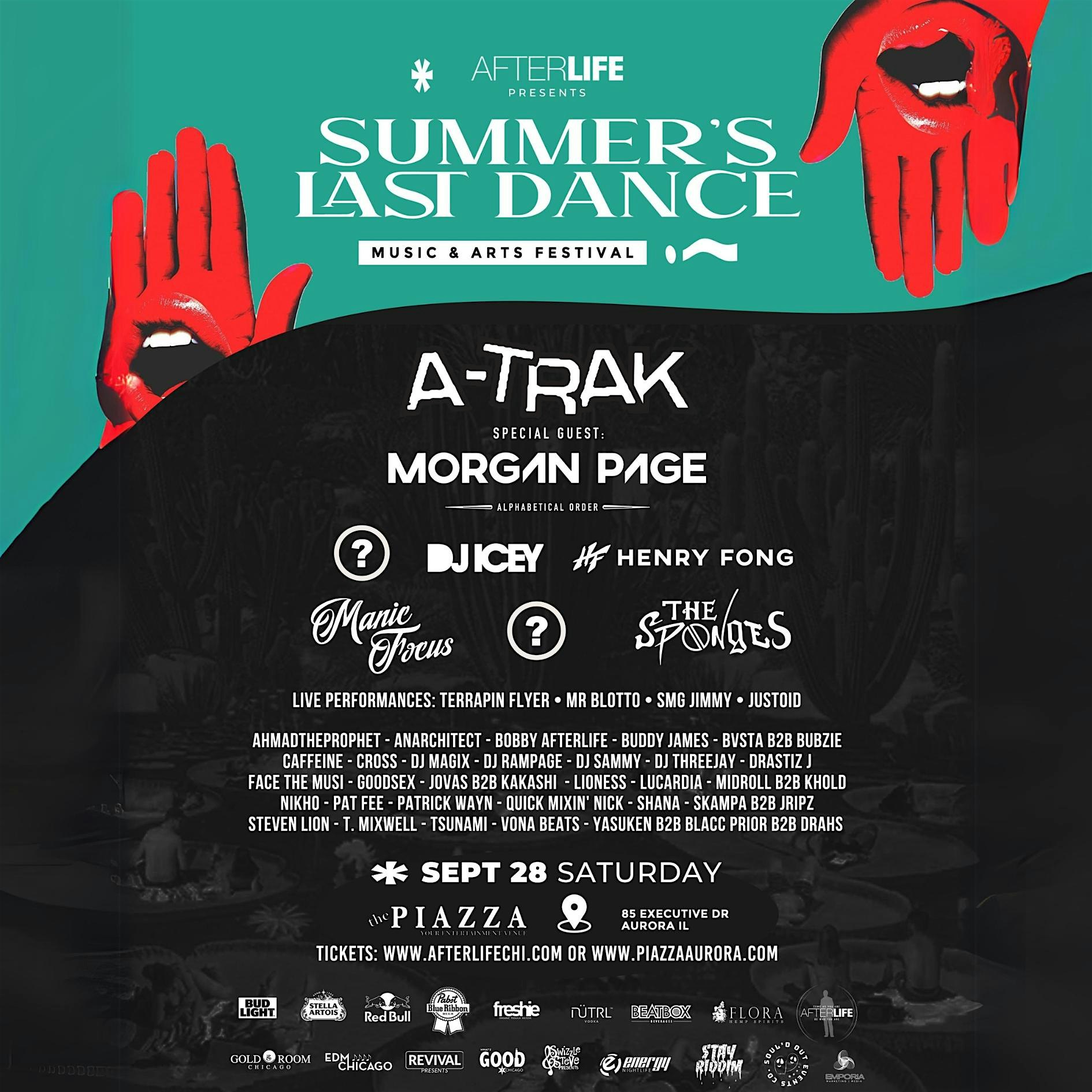 Summer’s Last Dance: A-Trak, Morgan Page, Manic Focus & More – #Afterlife – Aurora, IL