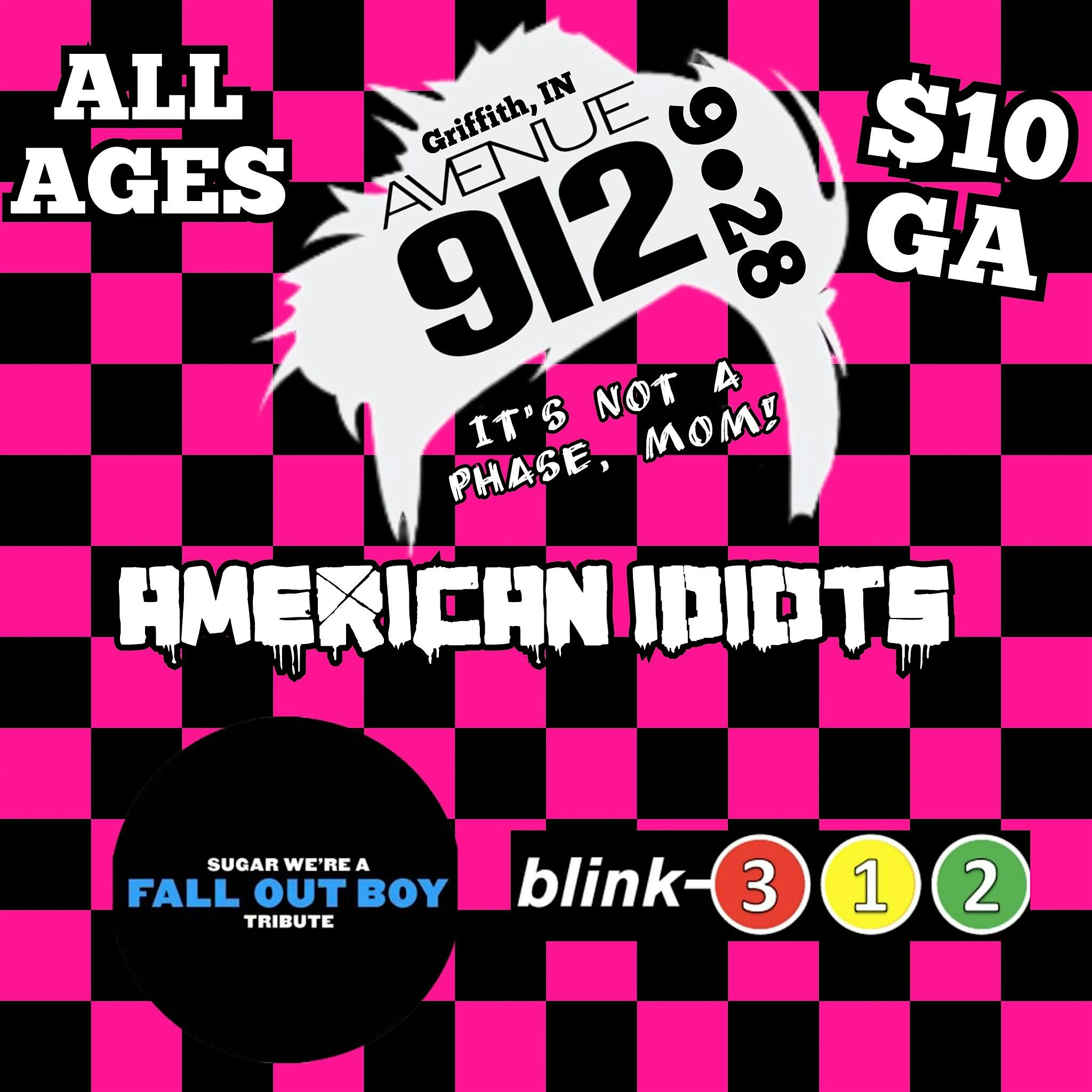 Punk Rock Night featuring tributes to Green Day & Blink 182 – Griffith, IN