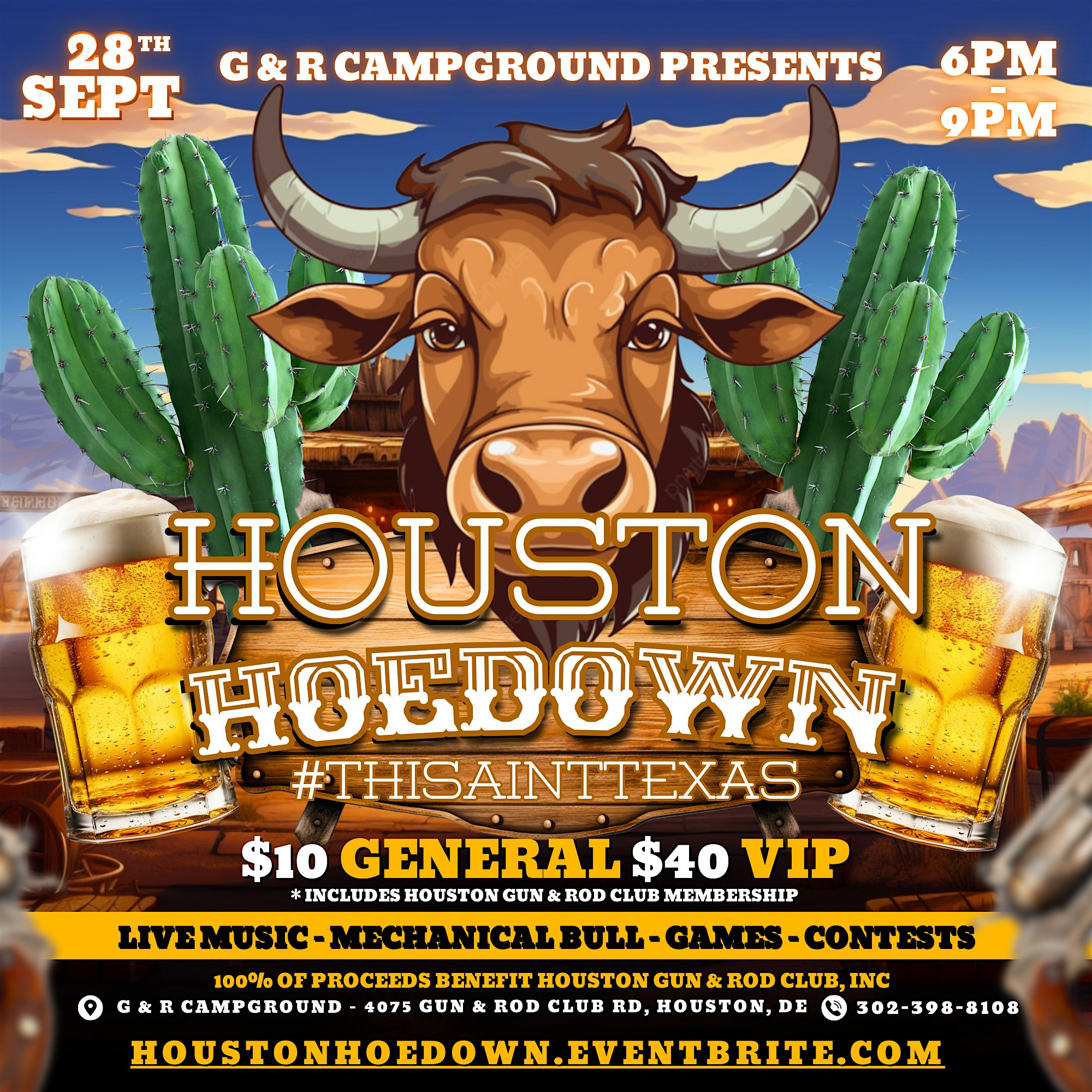 Houston Hoedown #ThisAintTexas – Houston, DE