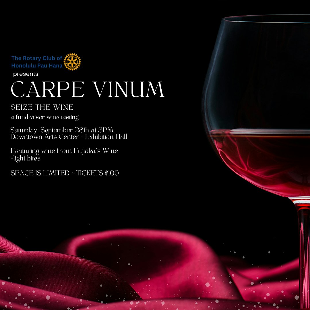 CARPE VINUM – Seize the Wine FUNraiser – Honolulu, HI