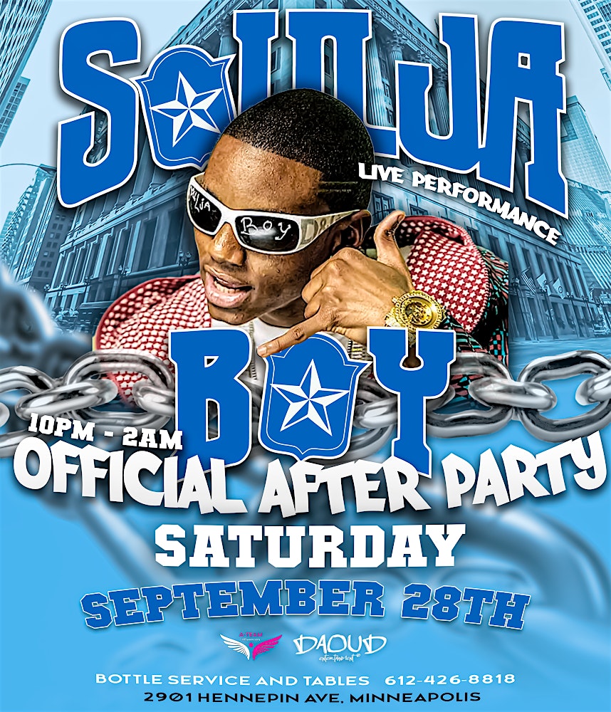 SOULJA BOY LIVE IN CONCERT OFFICIAL AFTER PARTY – Minneapolis, MN