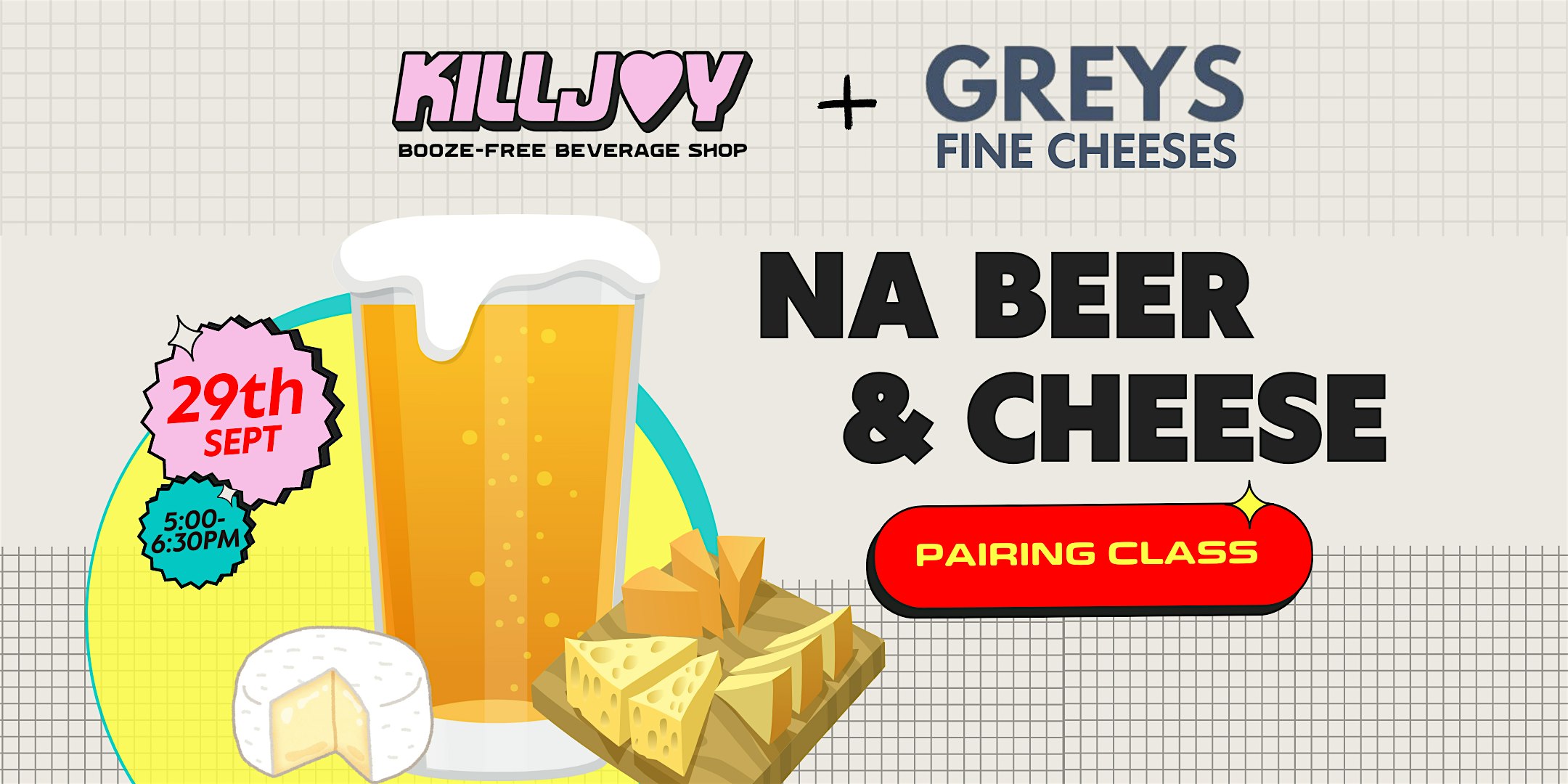 NA BEER & CHEESE PAIRING with GREYS – Nashville, TN