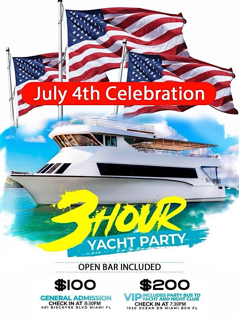 9pm – 12am Yacht Party + 3hrs Open Bar (MIAMI’S LITTEST OCEAN PARTY) – Miami, FL