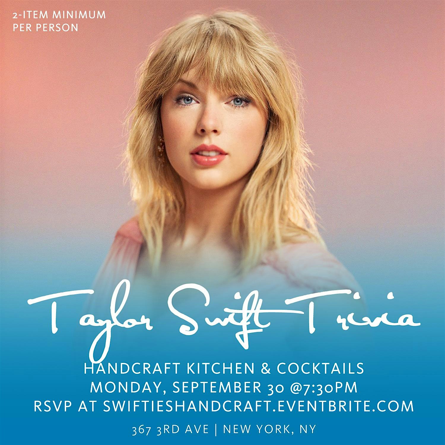 Taylor Swift Trivia – New York, NY