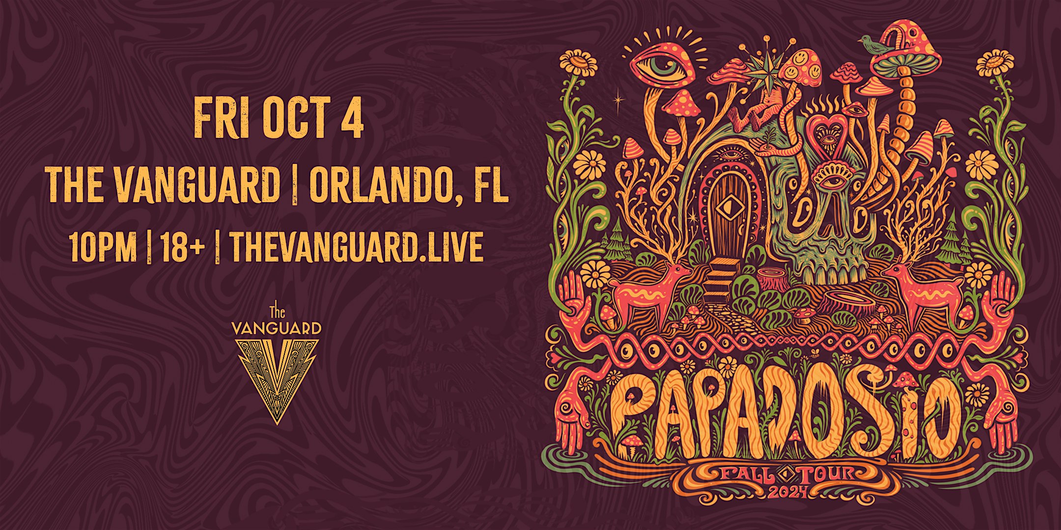 Oct 4th – Papadosio at The Vanguard – Orlando, FL