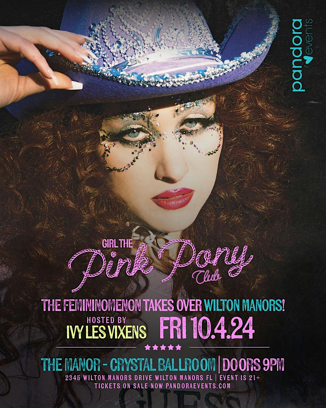 PANDORA EVENTS : GIRL THE PINK PONY CLUB WILTON MANORS! FRI. OCT 4 – Wilton Manors, FL