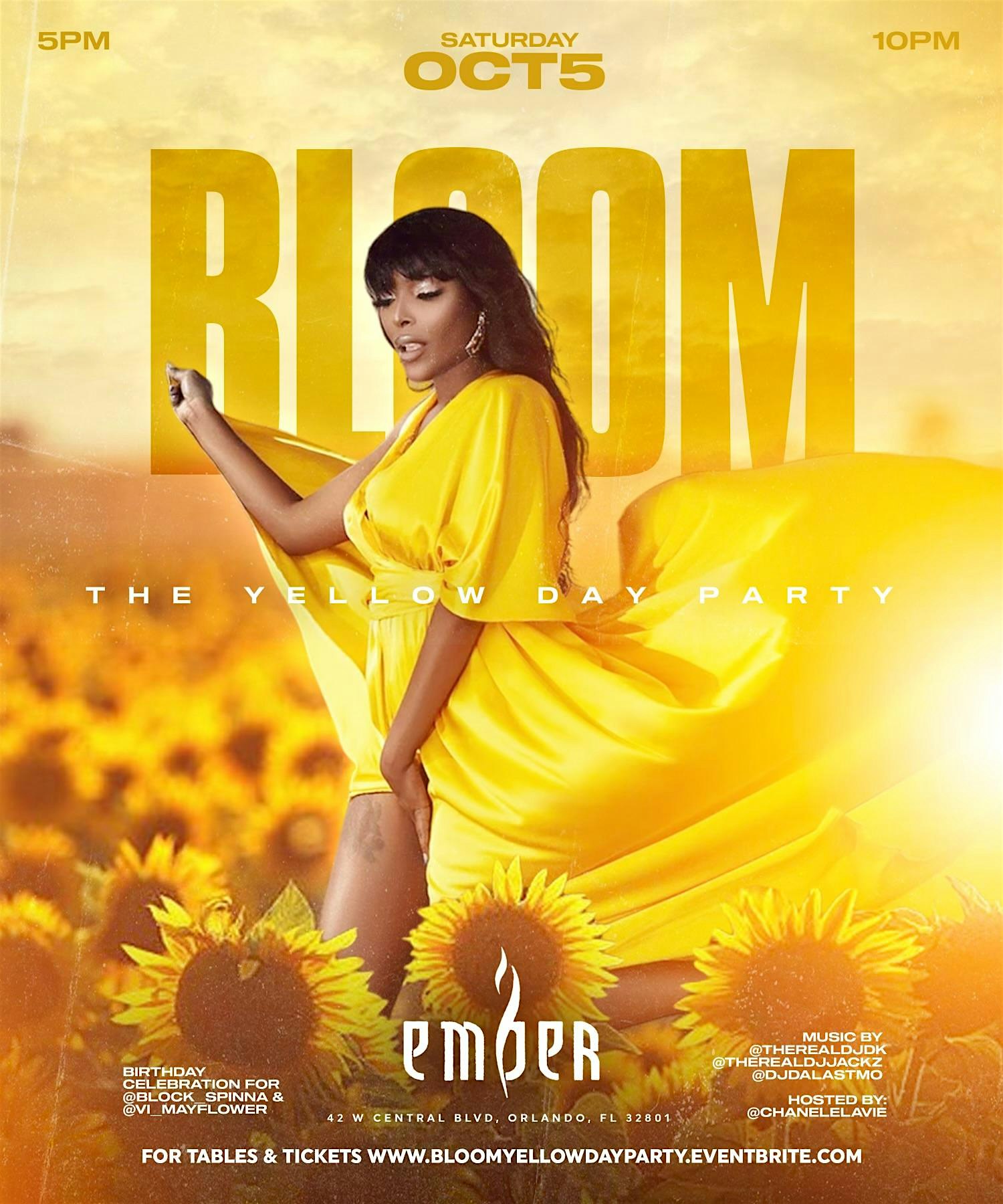 BLOOM The Yellow Day Party – Orlando, FL