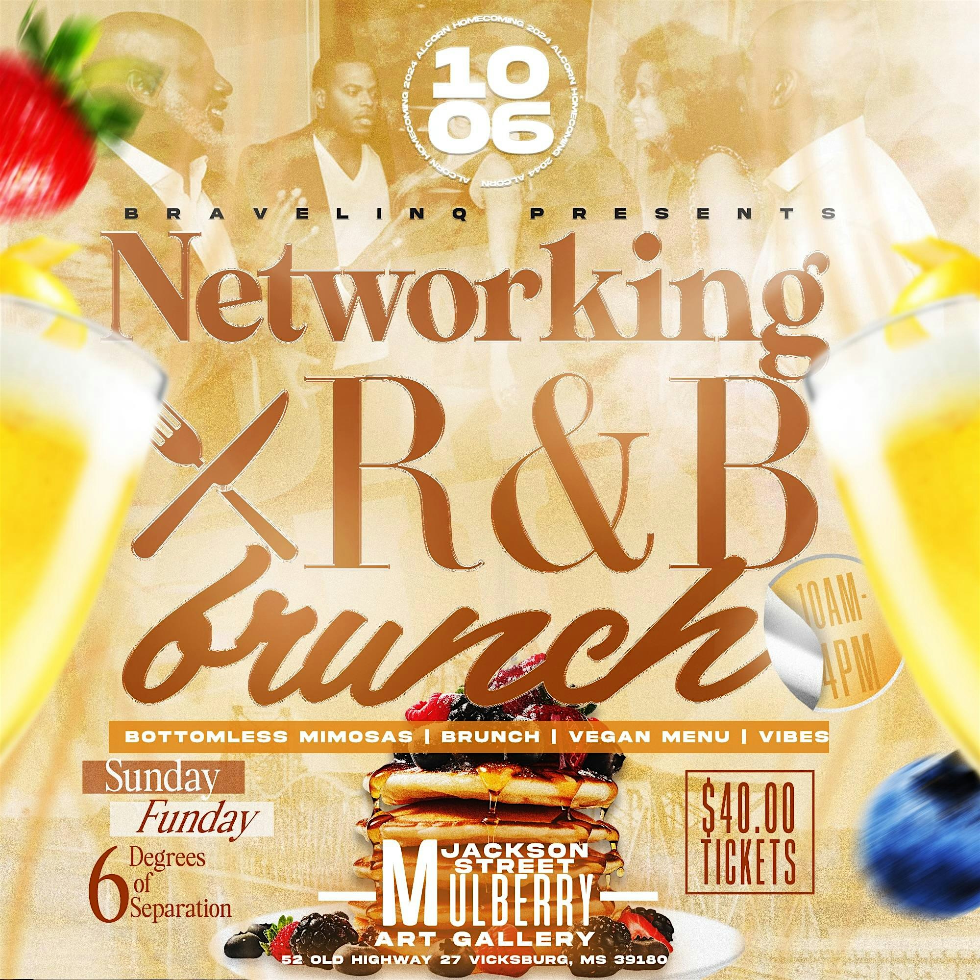 Alcorn Homecoming 2024 – Networking and R&B Brunch – Vicksburg, MS