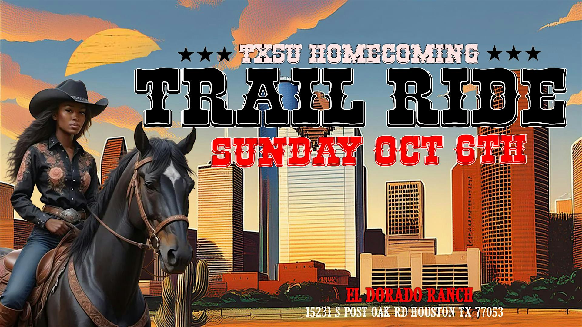 TxSU Homecoming Trail Ride 2k24: Ride, Vibe, & Thrive! – Houston, TX