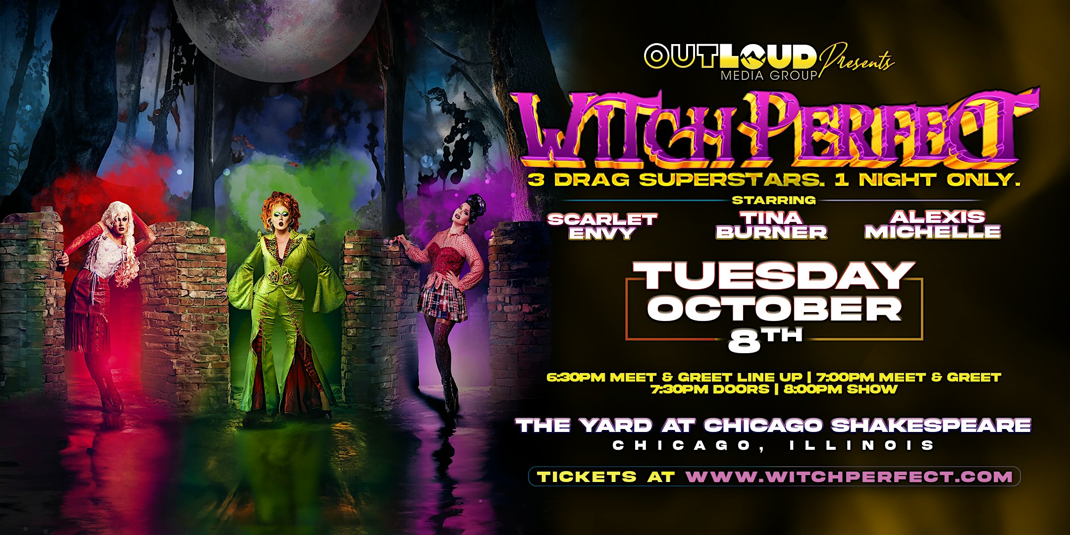 Witch Perfect with Tina Burner, Alexis Michelle and Scarlet Envy – Chicago – Chicago, IL