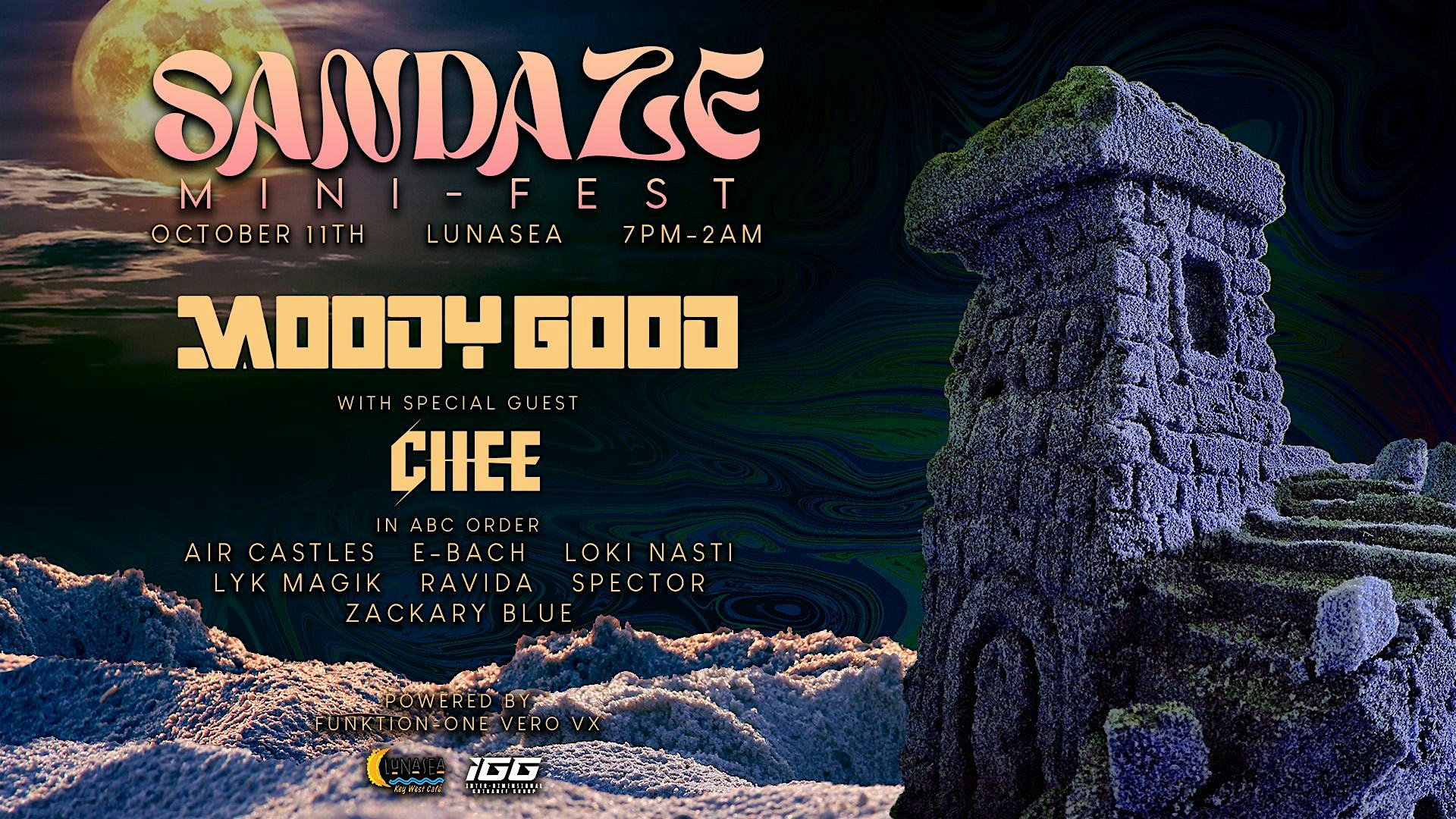 Sandaze Mini-Fest @ Lunasea 10/11 ft. Moody Good & Chee – Virginia Beach, VA