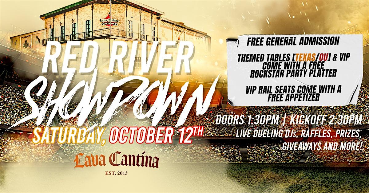 Red River Showdown: Texas vs. OU Live at Lava Cantina – The Colony, TX