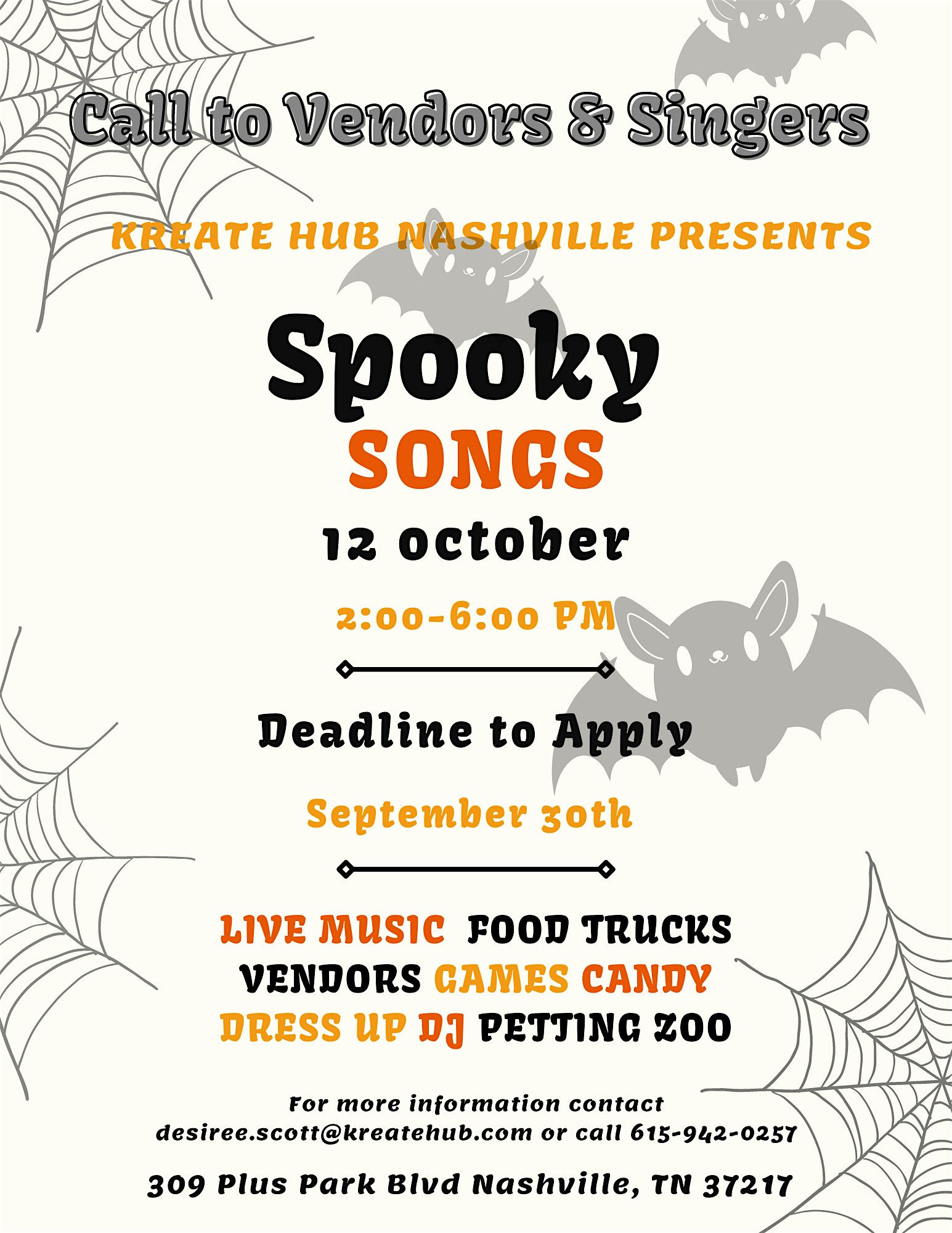 Spooky Songs Fest – Nashville, TN