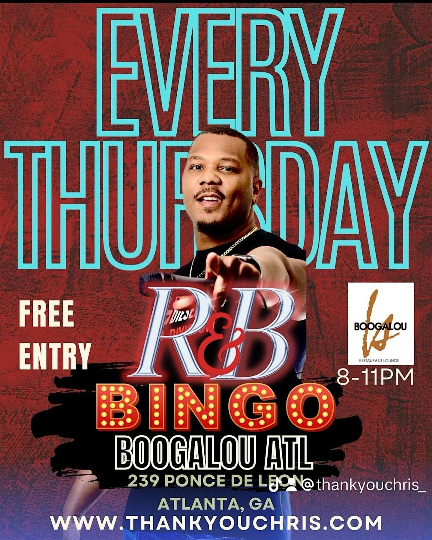 R&B BINGO at BOOGALOU ATL EVERY THURSDAY! – Atlanta, GA