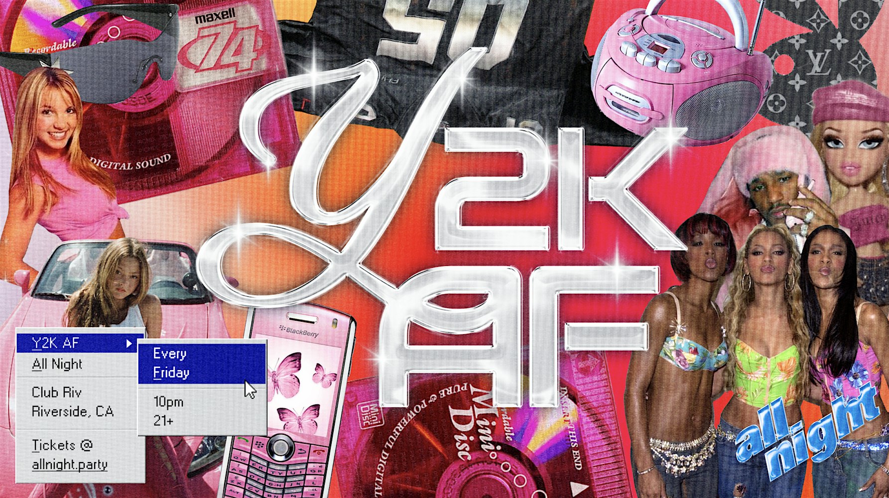 Y2K AF: A 90s + 00s Party – Riverside, CA