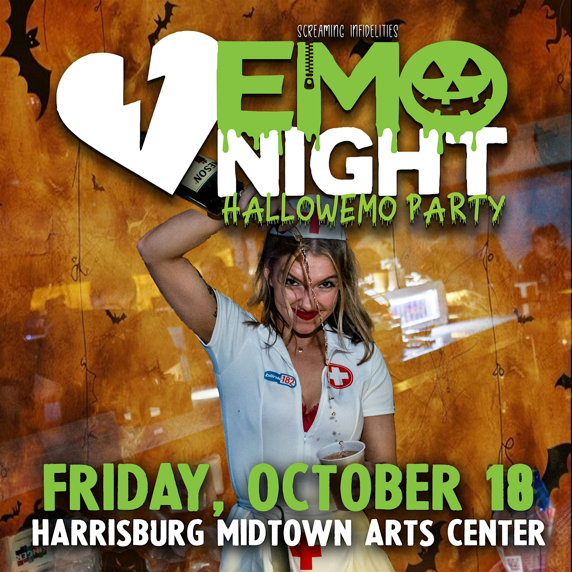 Emo Night at Harrisburg Midtown Arts Center – HallowEMO Party – Harrisburg, PA