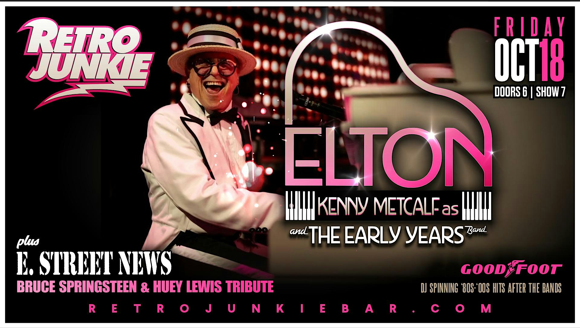 ELTON JOHN Tribute + BRUCE SPRINGSTEEN & HUEY LEWIS Tributes…LIVE! – Walnut Creek, CA