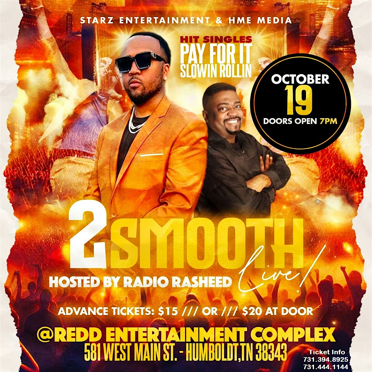 2Smooth Live @ Redds Entertainment Complex – Humboldt, TN