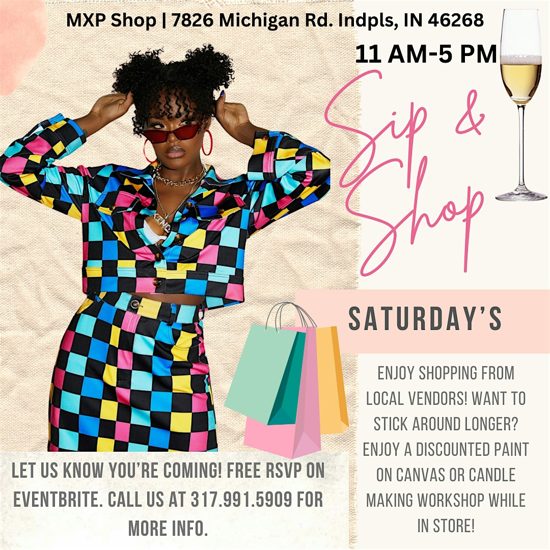 Sip ,Shop & Paint ( R & B Night) SIP & PAINT VIBES! AT MXP SHOP – Indianapolis, IN