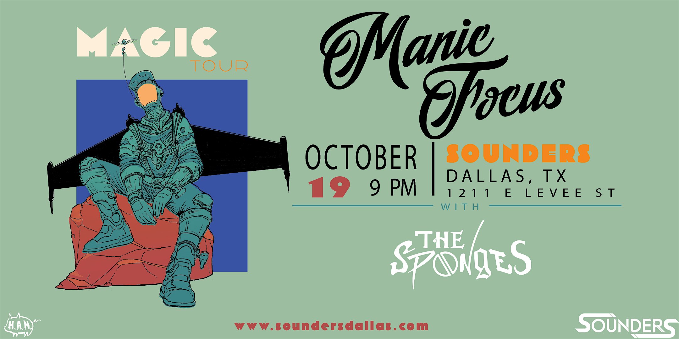 Manic Focus + The Sponges 10/19 – Dallas, TX – Dallas, TX