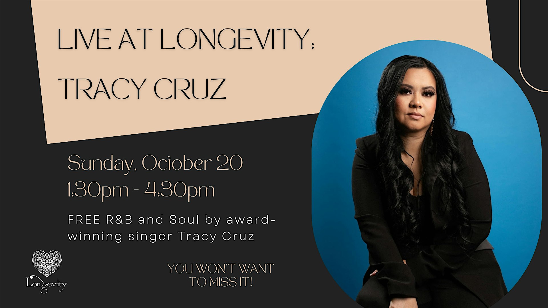 Live at Longevity: Tracy Cruz – Livermore, CA