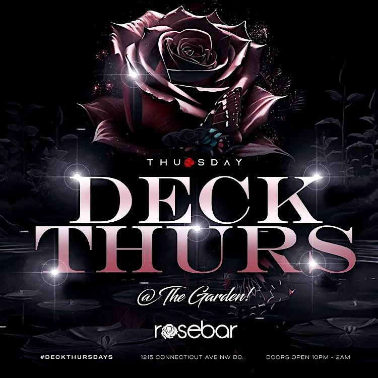 ROSEBAR THURSDAYS – Washington, DC