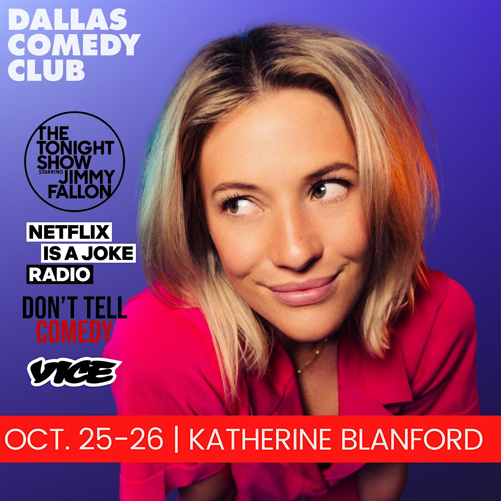 Dallas Comedy Club Presents: KATHERINE BLANFORD – Dallas, TX