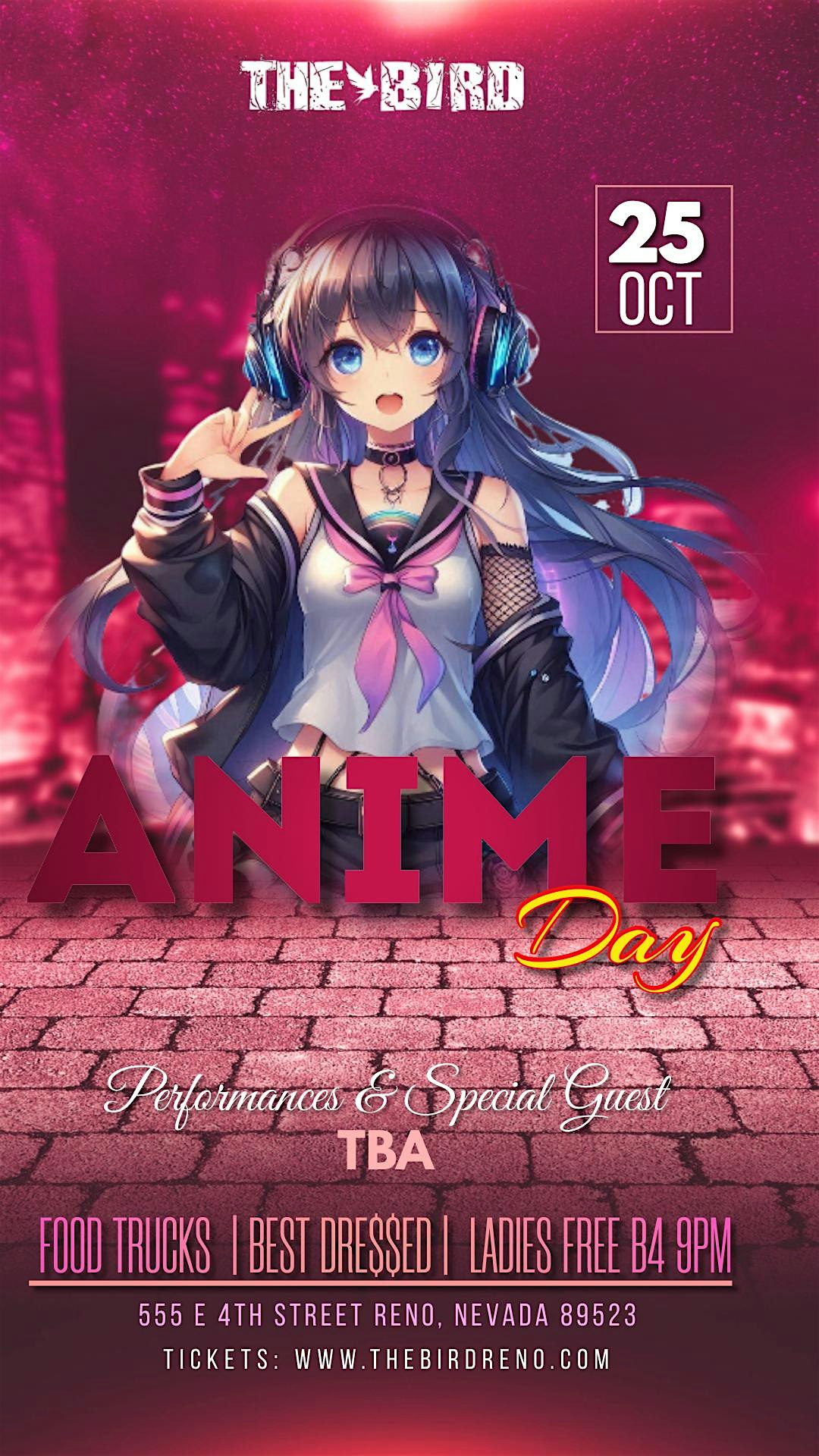 ANIME DAY AT THE BIRD – Reno, NV