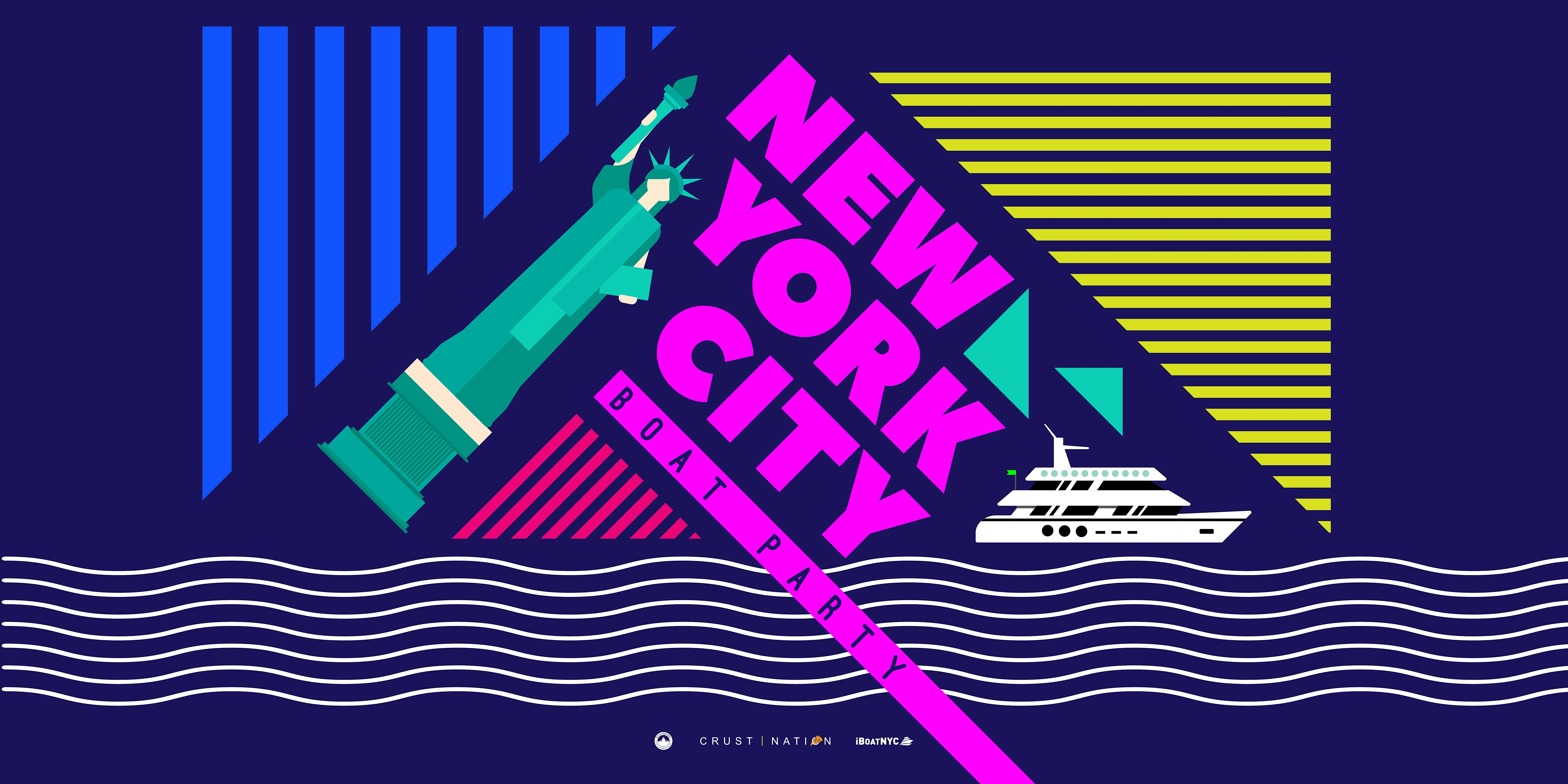 NYC #1 Boat Party Yacht Cruise | Statue of Liberty & Manhattan Skyline – New York, NY