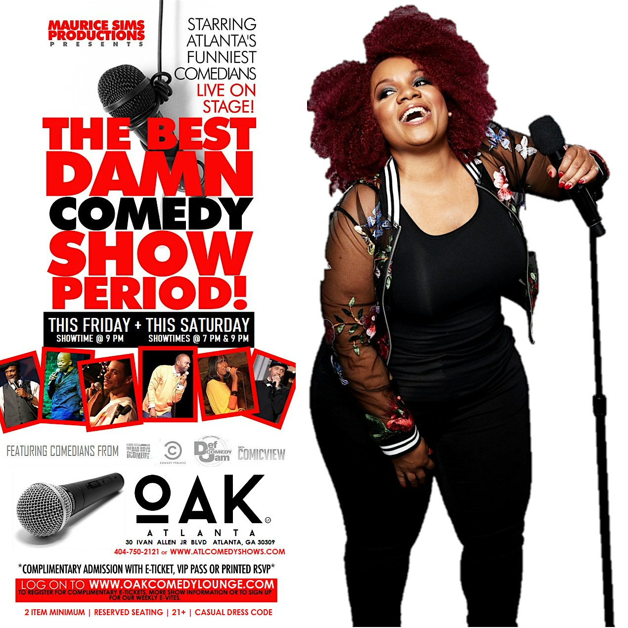 The Best Damn Saturday Comedy Show Period! – Atlanta, GA