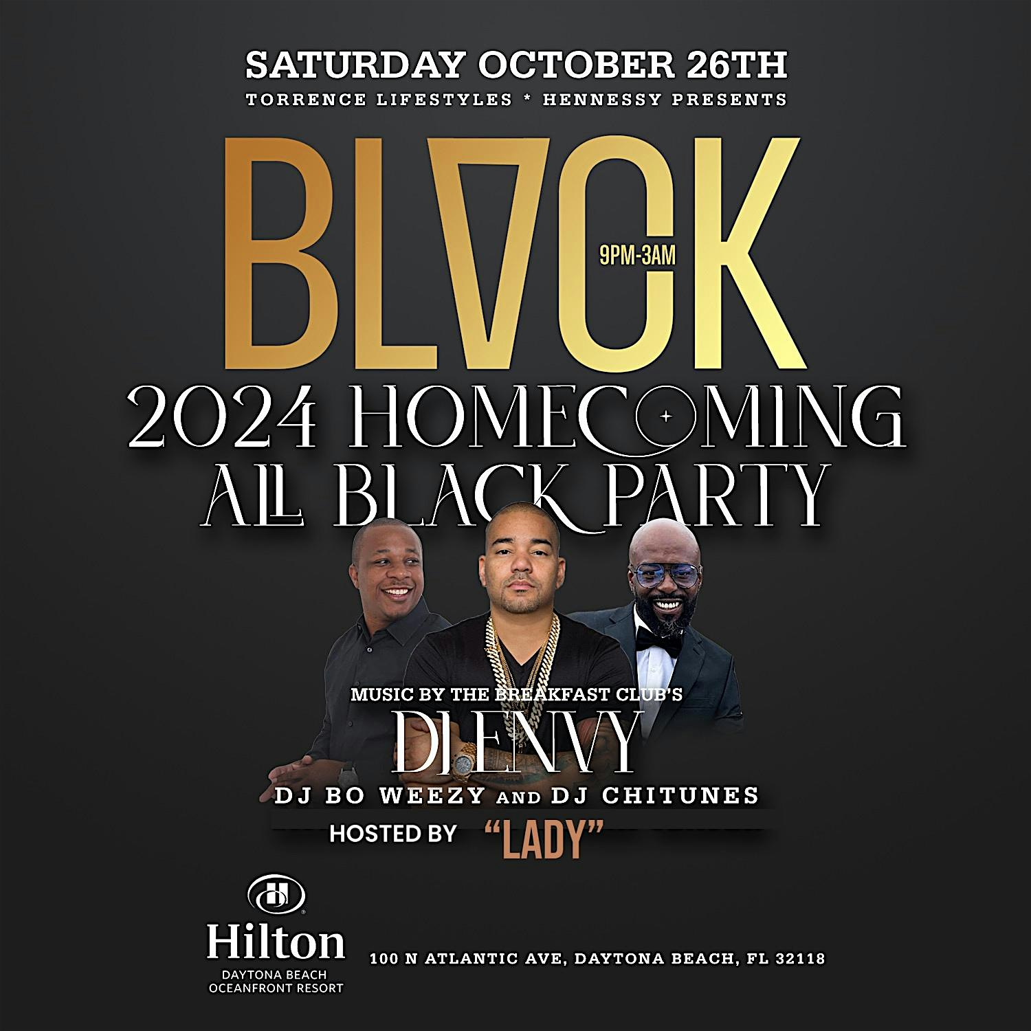 Welcome to BLACK – HOMECOMING ALUMNI ALL BLACK AFFAIR – Daytona Beach, FL