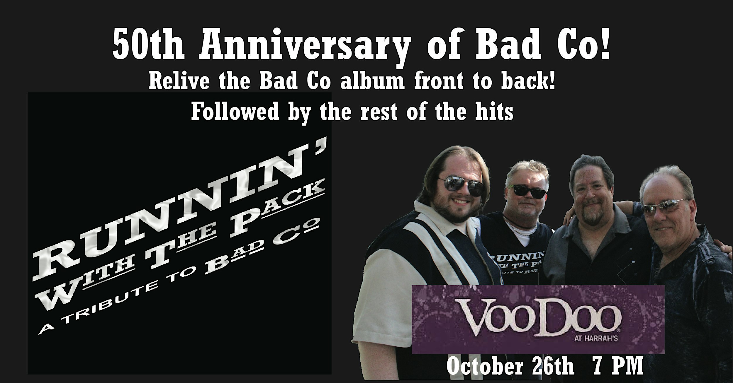 Runnin’ With The Pack Celebrates 50 years of Bad Co – North Kansas City, MO