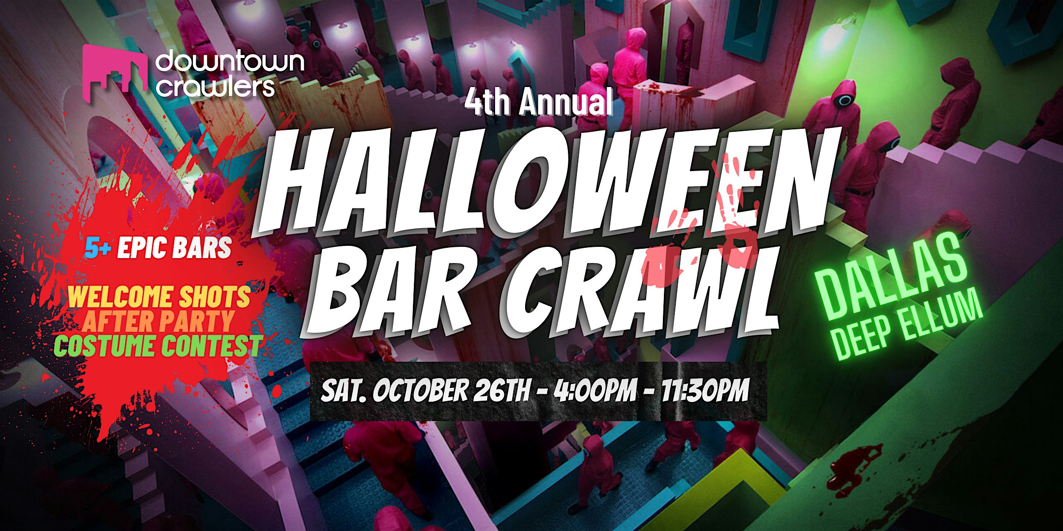 Halloween Bar Crawl 10/26 – Dallas (Deep Ellum) – Dallas, TX