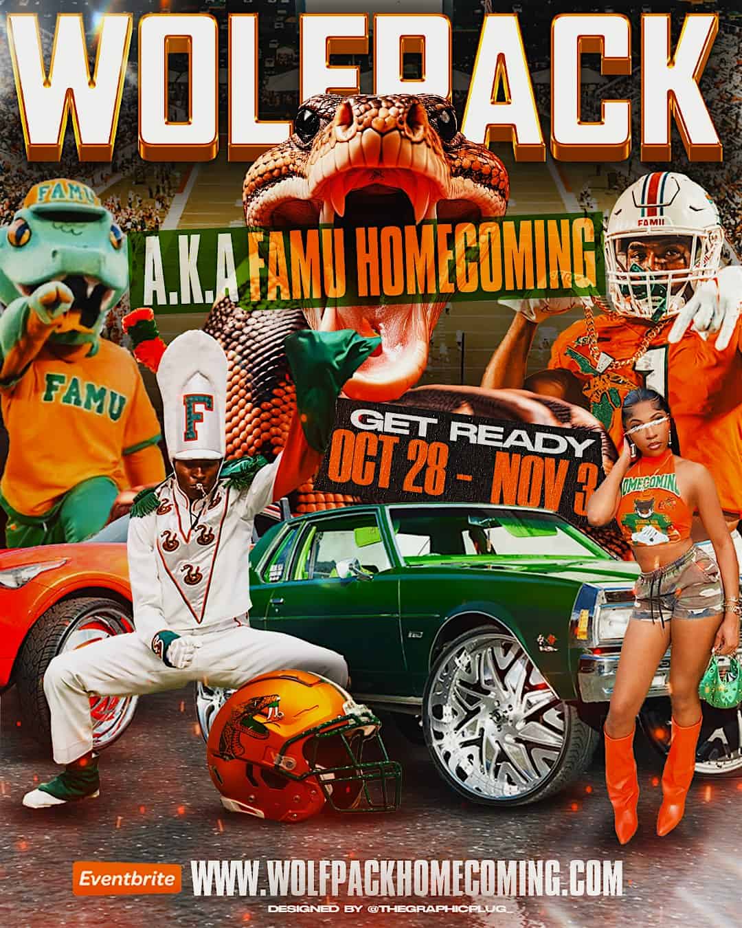 Wolfpack a.k.a. Famu Homecoming October 28- November 3, 2024 – Tallahassee, FL